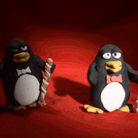 Penguin Parade | birthday eCard sent via WhatsApp