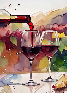 Red Red Wine - mobile ecard sent as a WhatsApp card