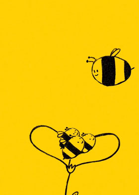 Mother Bee - mobile ecard sent as a WhatsApp card