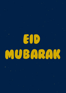 Starry Eid - mobile ecard sent as a WhatsApp card