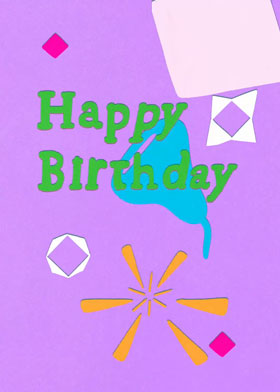 Birthday Bonanza - mobile ecard sent as a WhatsApp card