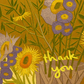 Van Gogh Sunflowers - mobile ecard