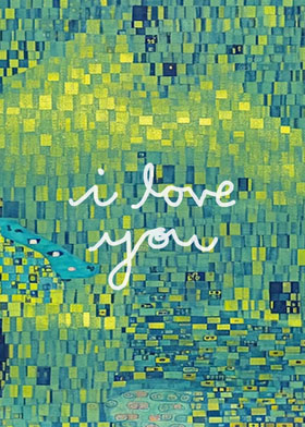 Klimt in Love - mobile ecard sent as a WhatsApp card