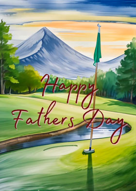 Par Four - mobile ecard sent as a WhatsApp card, Fathers Day WhatsApp Card, Fathers Day eCard