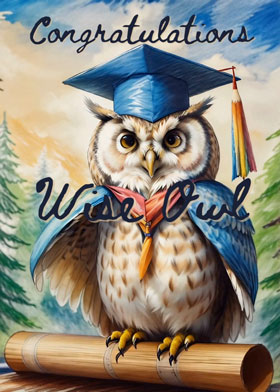 Wise Owl - mobile ecard