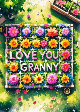 Love You Granny - mobile ecard sent as a WhatsApp card