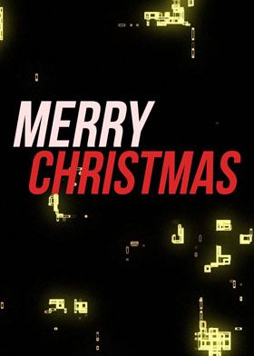 Christmas Pixels - mobile ecard sent as a Christmas WhatsApp card