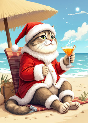 Sunshine Whiskers - mobile ecard sent as a Christmas WhatsApp card