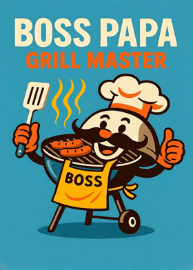 Boss Papa Grill Master instant WhatsApp Card