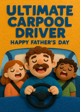 Ultimate Carpool Driver instant WhatsApp Card