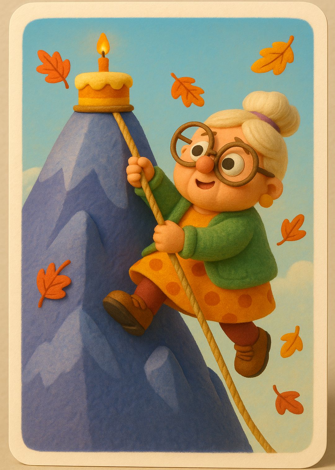 Mountain Climb Instant WhatsApp Card