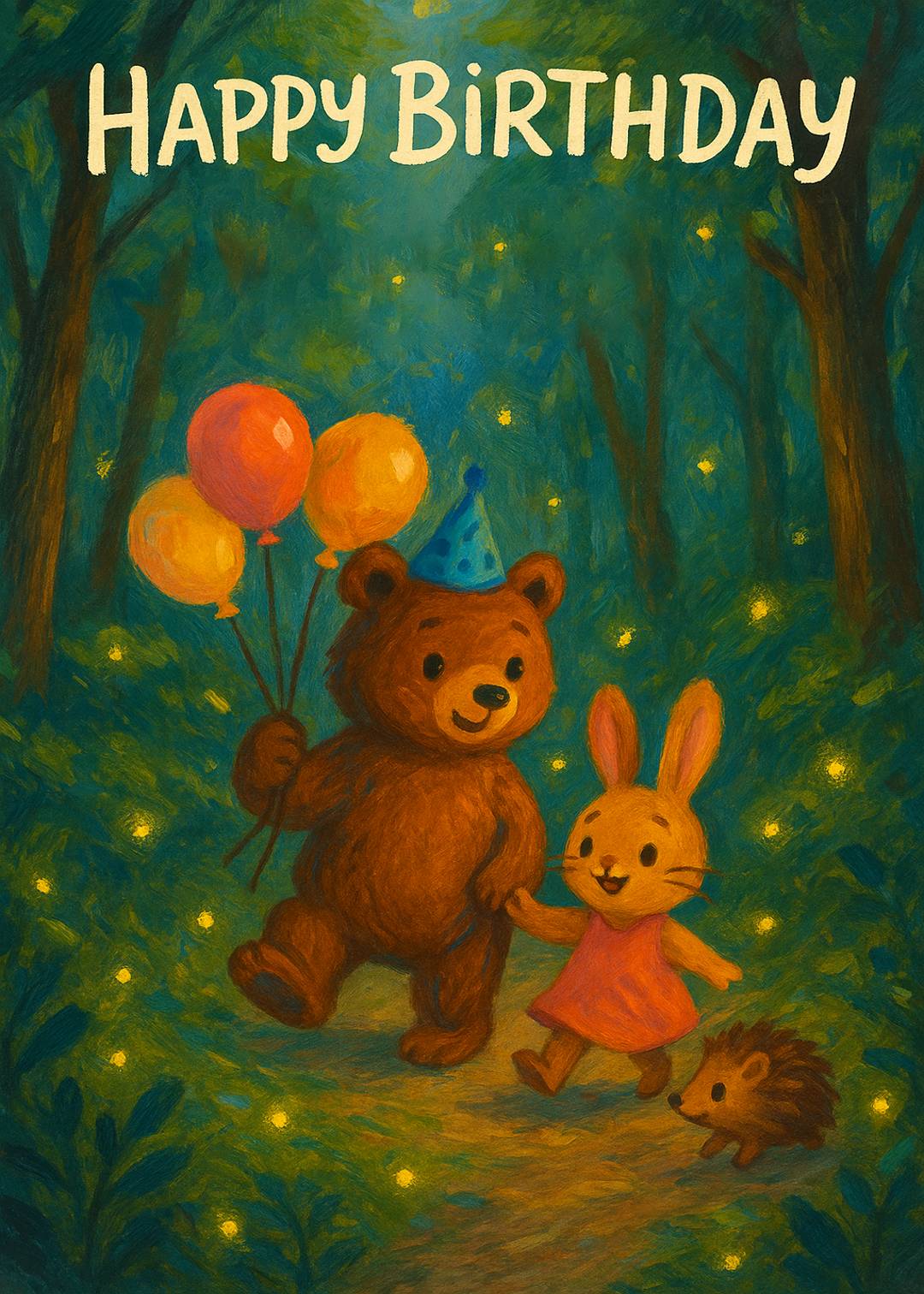 Forest Walk Instant WhatsApp Card